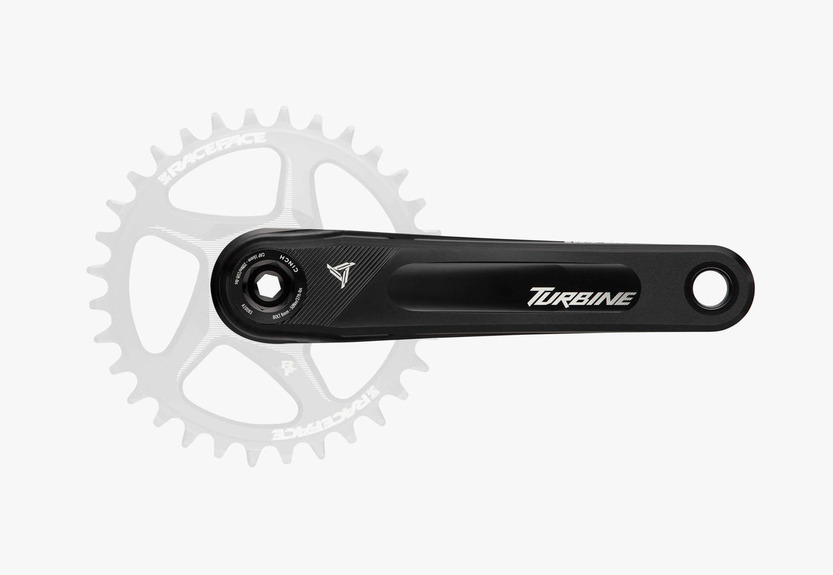 Race Face Turbine Crankset, 170mm, 136 Spindle - Black